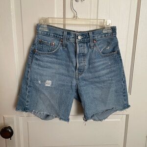 Levi 501 Cut Off Jean Shorts